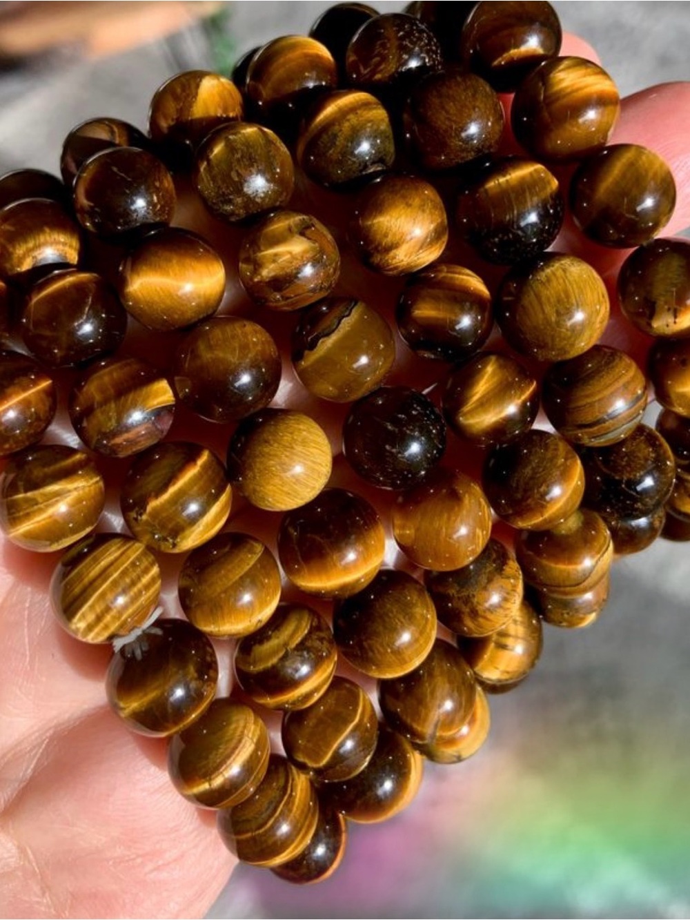 Tiger Eye Beaded Bracelet - 4 mm